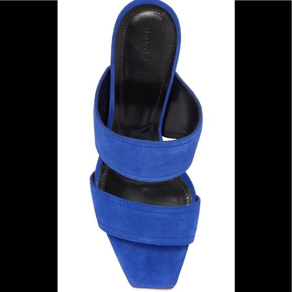 Aeyde Serena double band heeled suede sandal size EU 42 or US 12, new in box - Picture 3 of 12